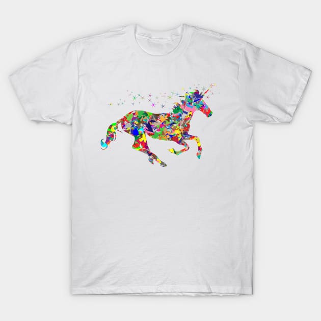 horse colorful, horse gift T-Shirt by merysam